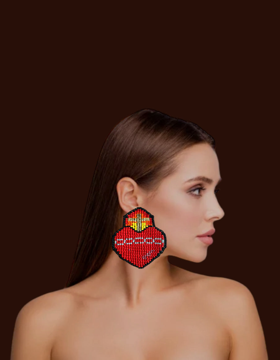 Heart earring
